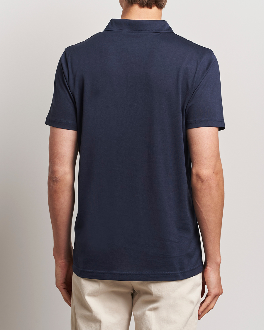 Herren | Poloshirts | Sunspel | Cotton Jersey Polo Navy