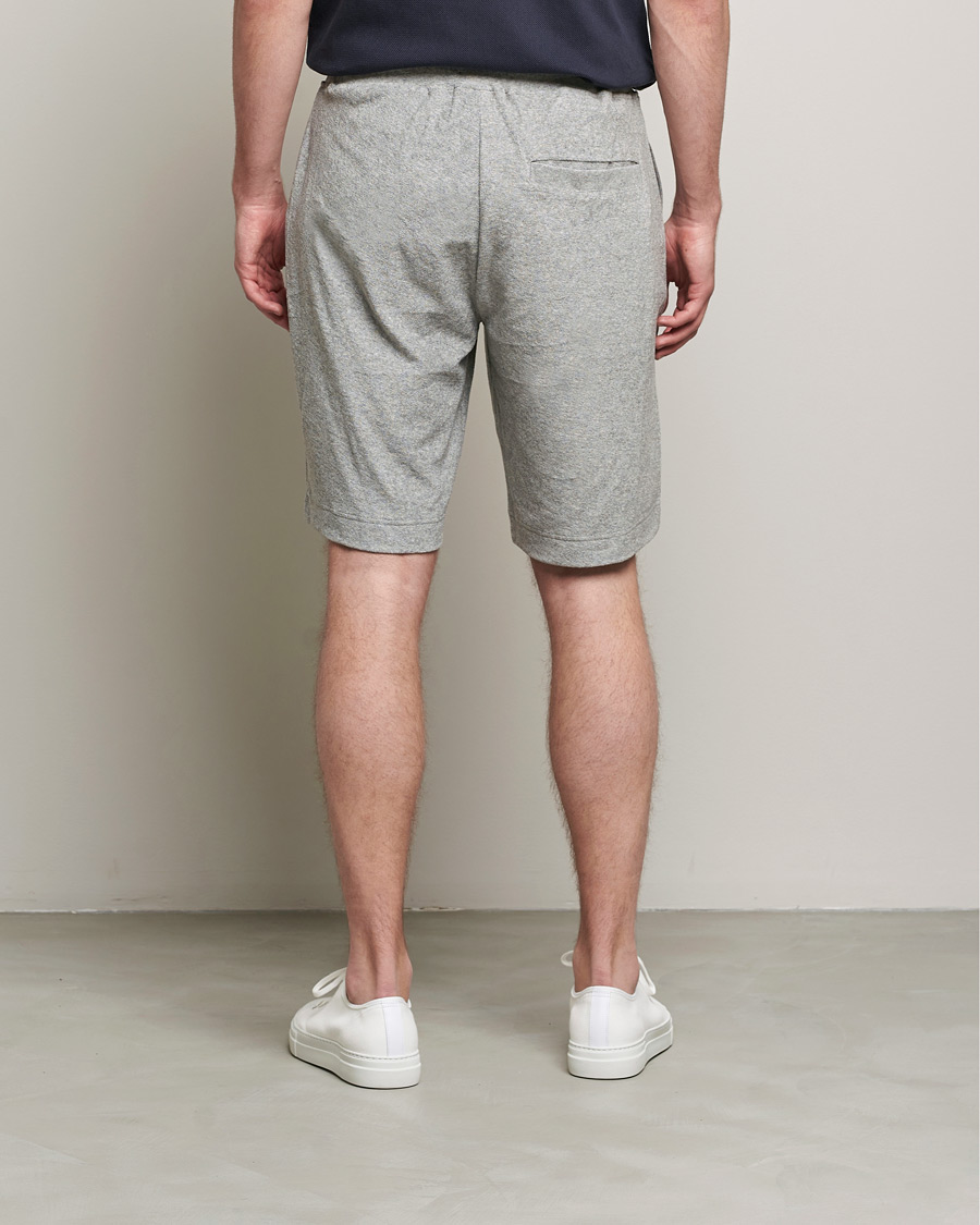 Herren | Shorts | Sunspel | Towelling Shorts Grey Melange