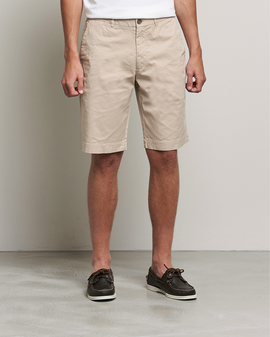 Herren | Shorts | Sunspel | Cotton Chino Shorts Light Stone