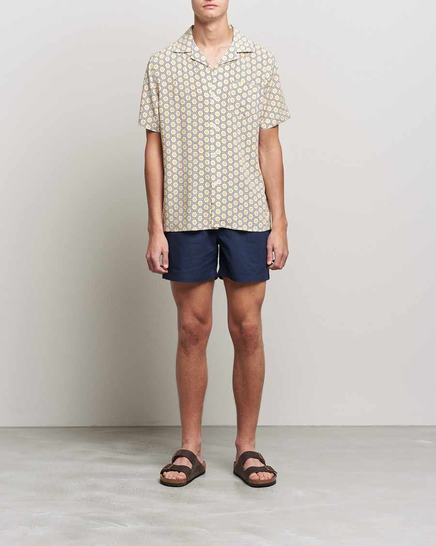 Herren | Hemden | OAS | Viscose Resort Short Sleeve Shirt Geometric