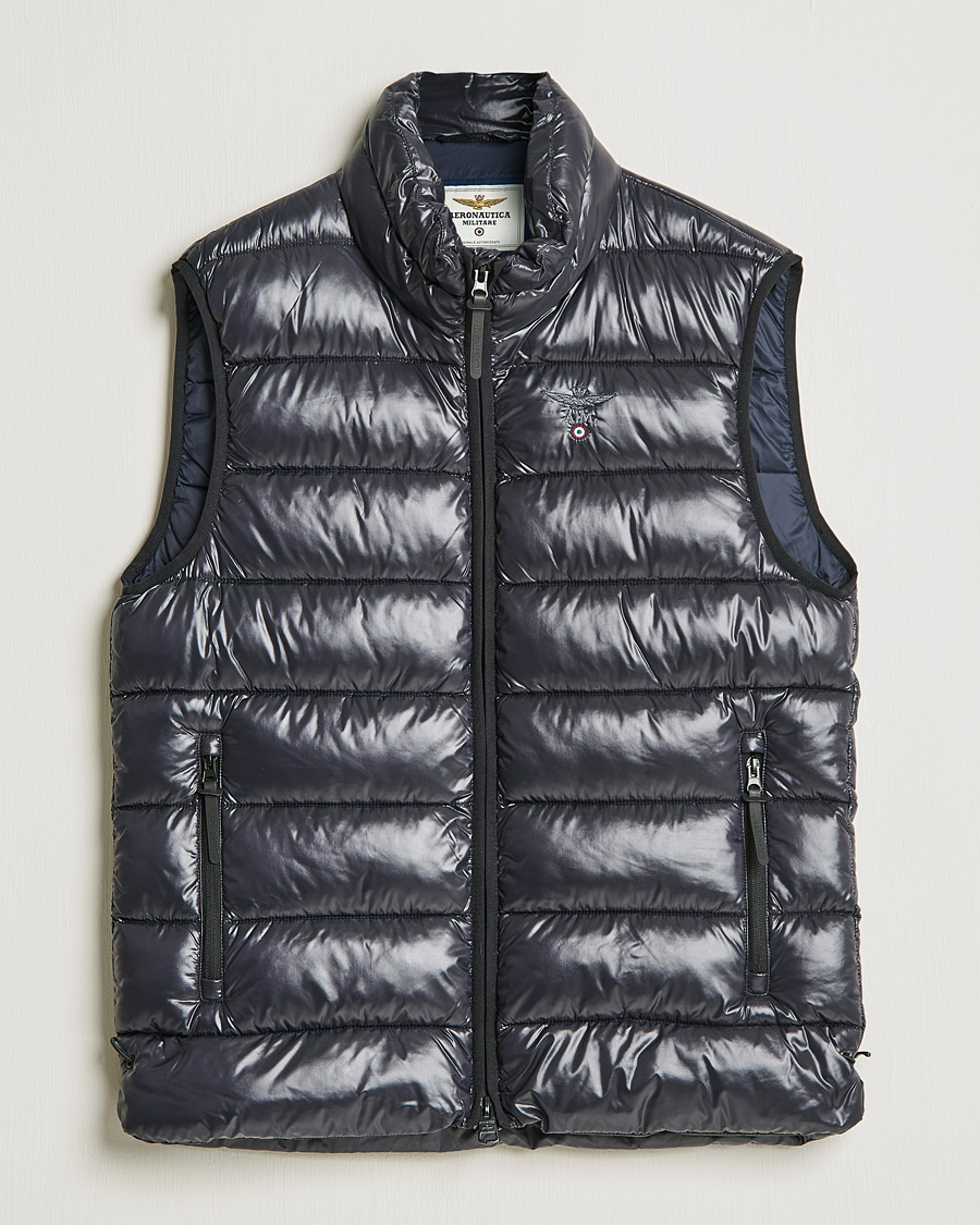 Herren | Jacken | Aeronautica Militare | Padded Gilet Blu Scuro