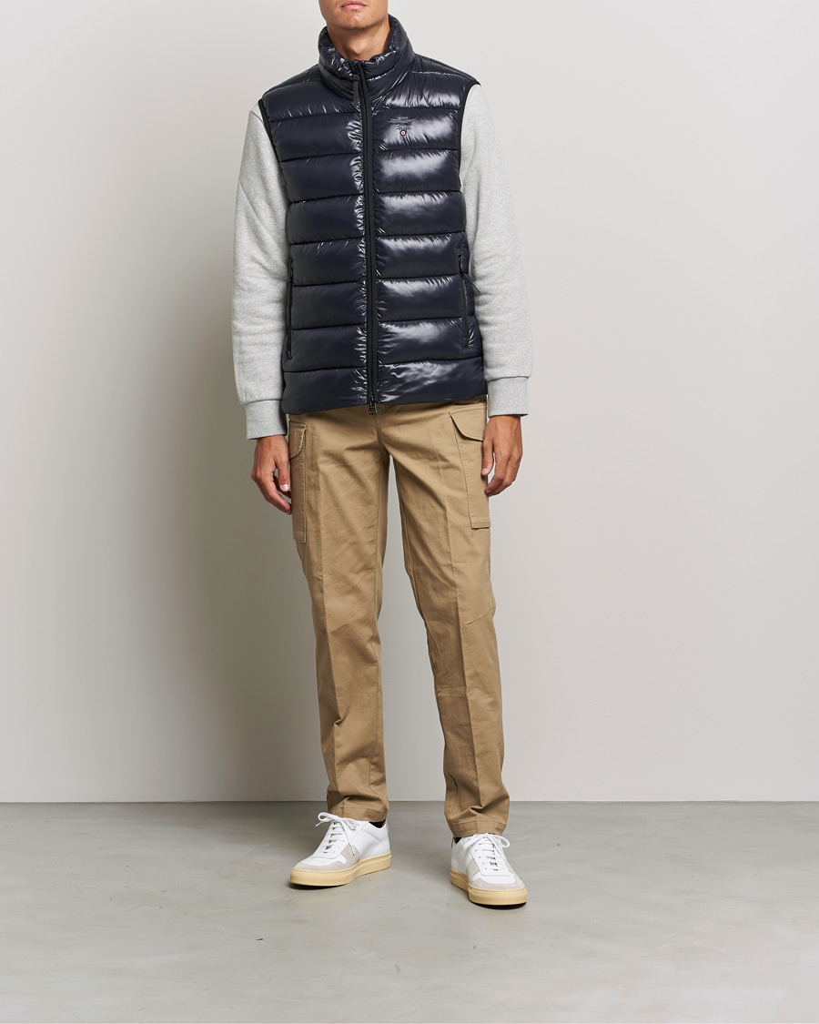 Herren | Jacken | Aeronautica Militare | Padded Gilet Blu Scuro