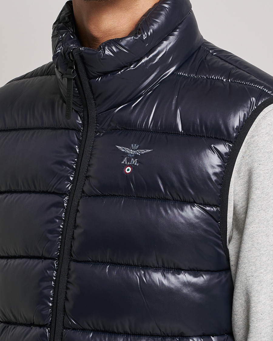 Herren | Jacken | Aeronautica Militare | Padded Gilet Blu Scuro