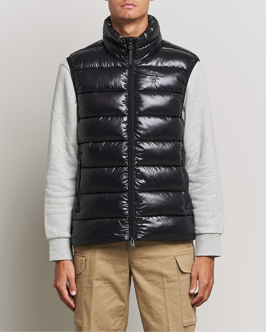 Herren | Westen | Aeronautica Militare | Padded Gilet Jet Black