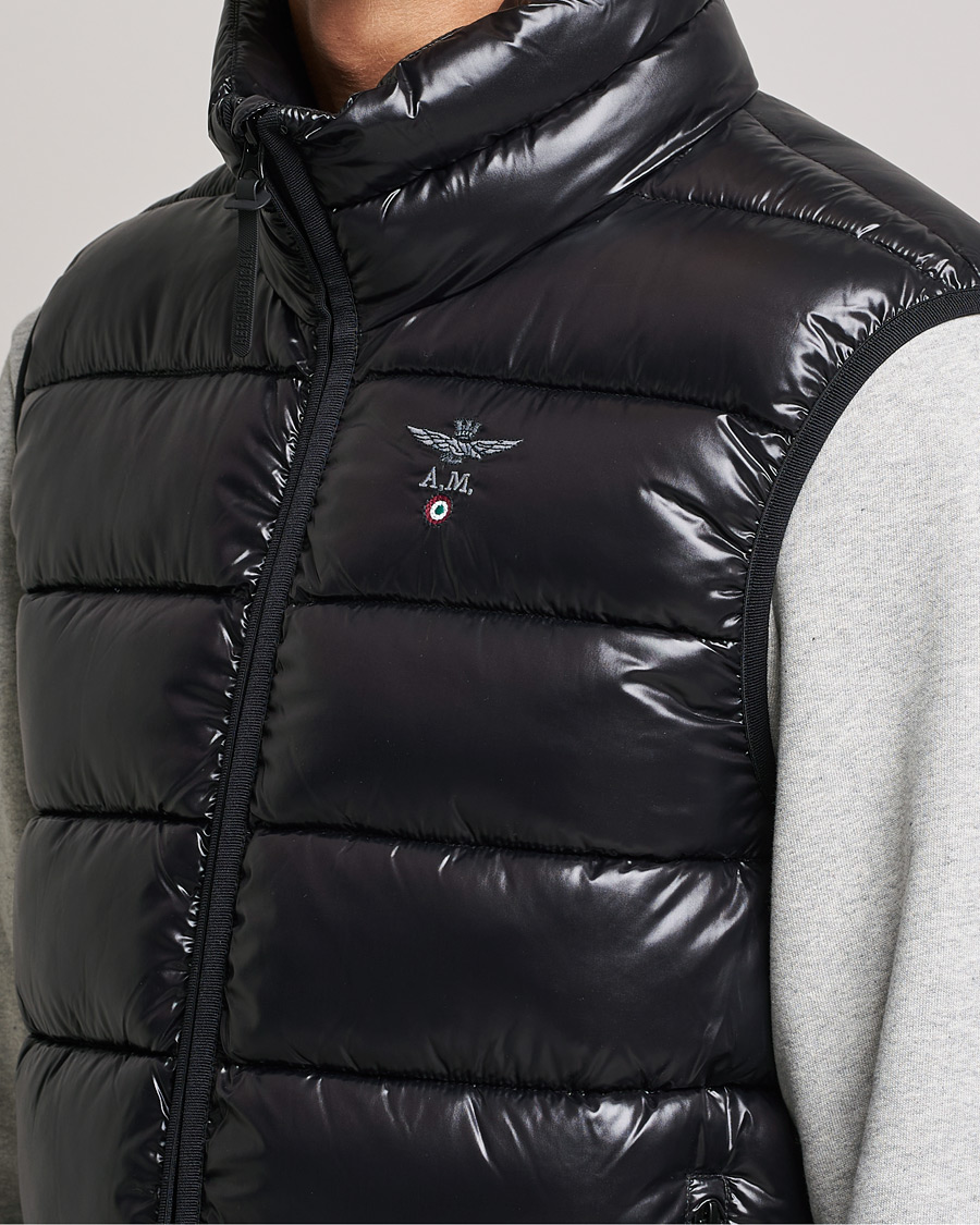 Herren | Westen | Aeronautica Militare | Padded Gilet Jet Black