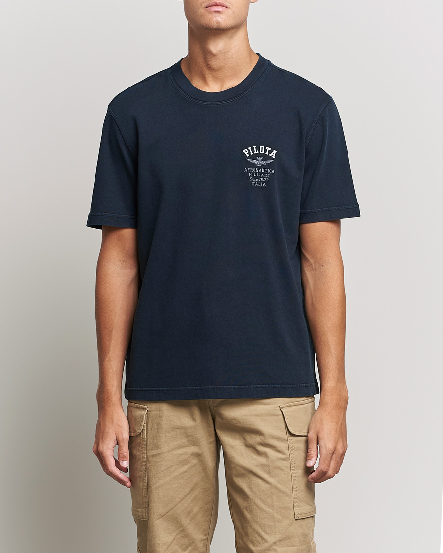 Herren | T-Shirts | Aeronautica Militare | Short Sleeve Tee Blu Scuro