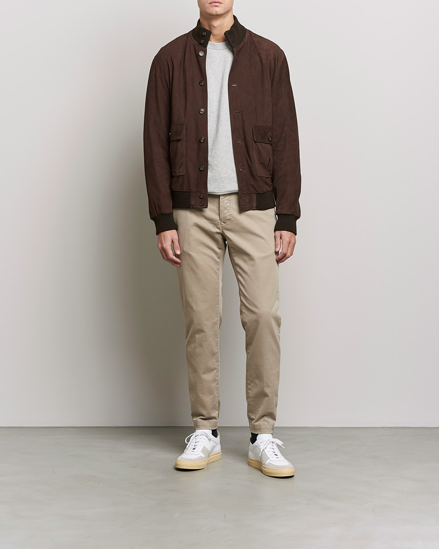 Herren | Hosen | Incotex | Slim Fit Satin Drawstring Joggers Light Beige