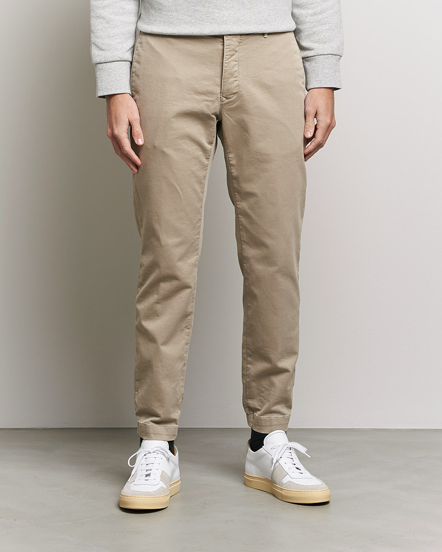 Herren | Hosen | Incotex | Slim Fit Satin Drawstring Joggers Light Beige
