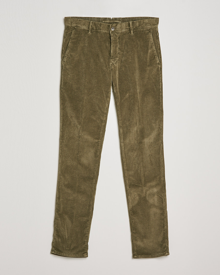 Herren | Hosen | Incotex | Slim Fit Leisure Cord Slacks Moss