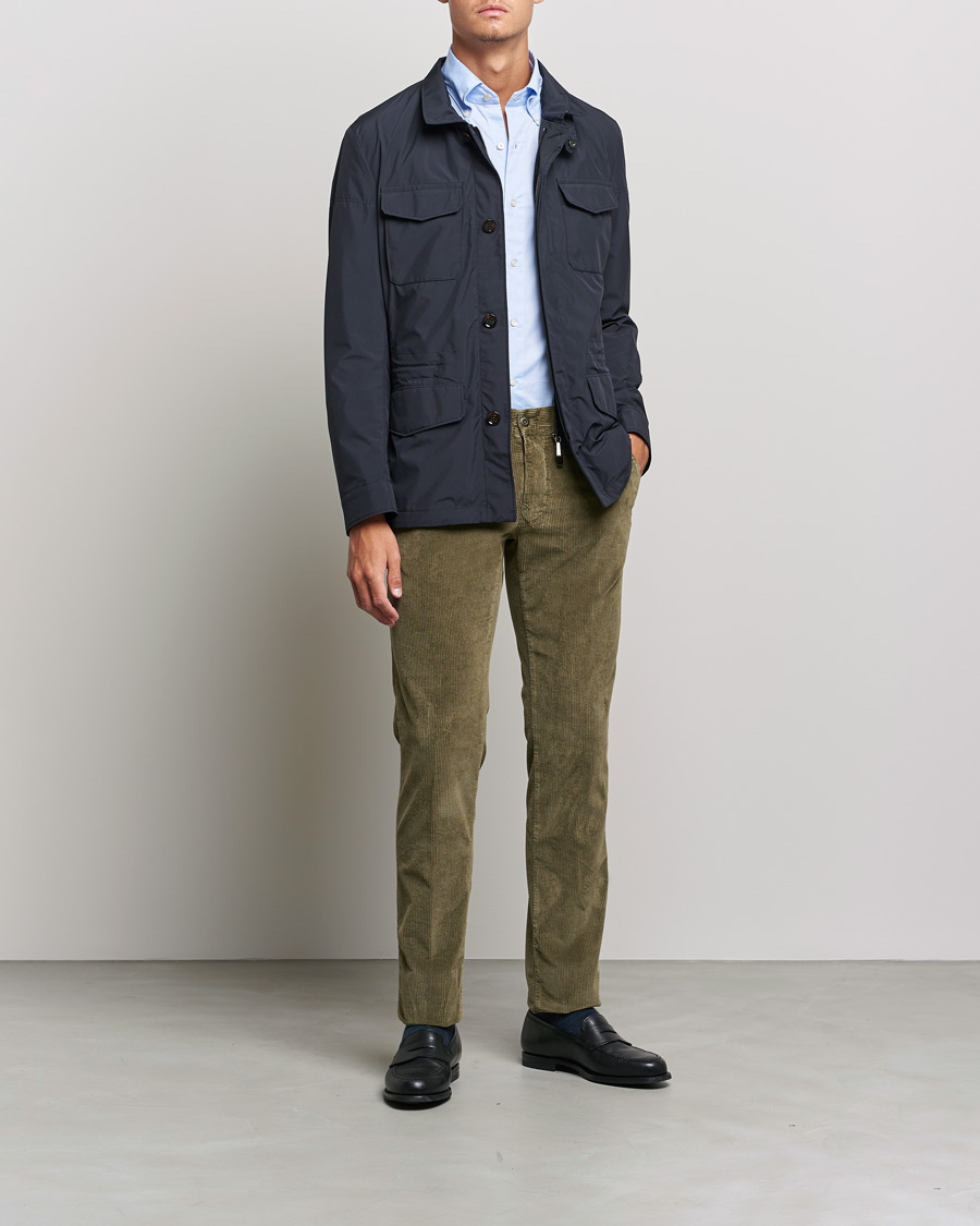 Herren | Hosen | Incotex | Slim Fit Leisure Cord Slacks Moss