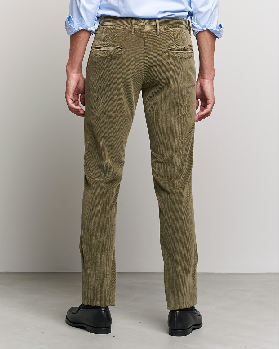 Herren | Hosen | Incotex | Slim Fit Leisure Cord Slacks Moss
