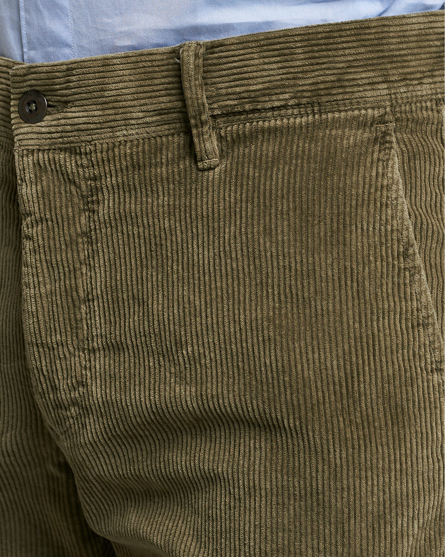 Herren | Hosen | Incotex | Slim Fit Leisure Cord Slacks Moss