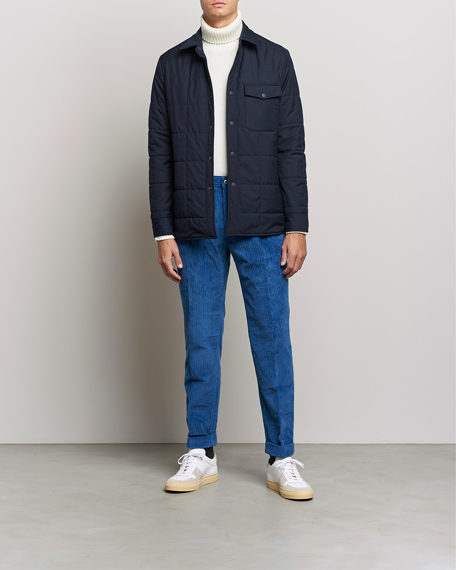 Herren | Hosen | Incotex | Regular Fit Heavy Cord Slacks Royal Blue