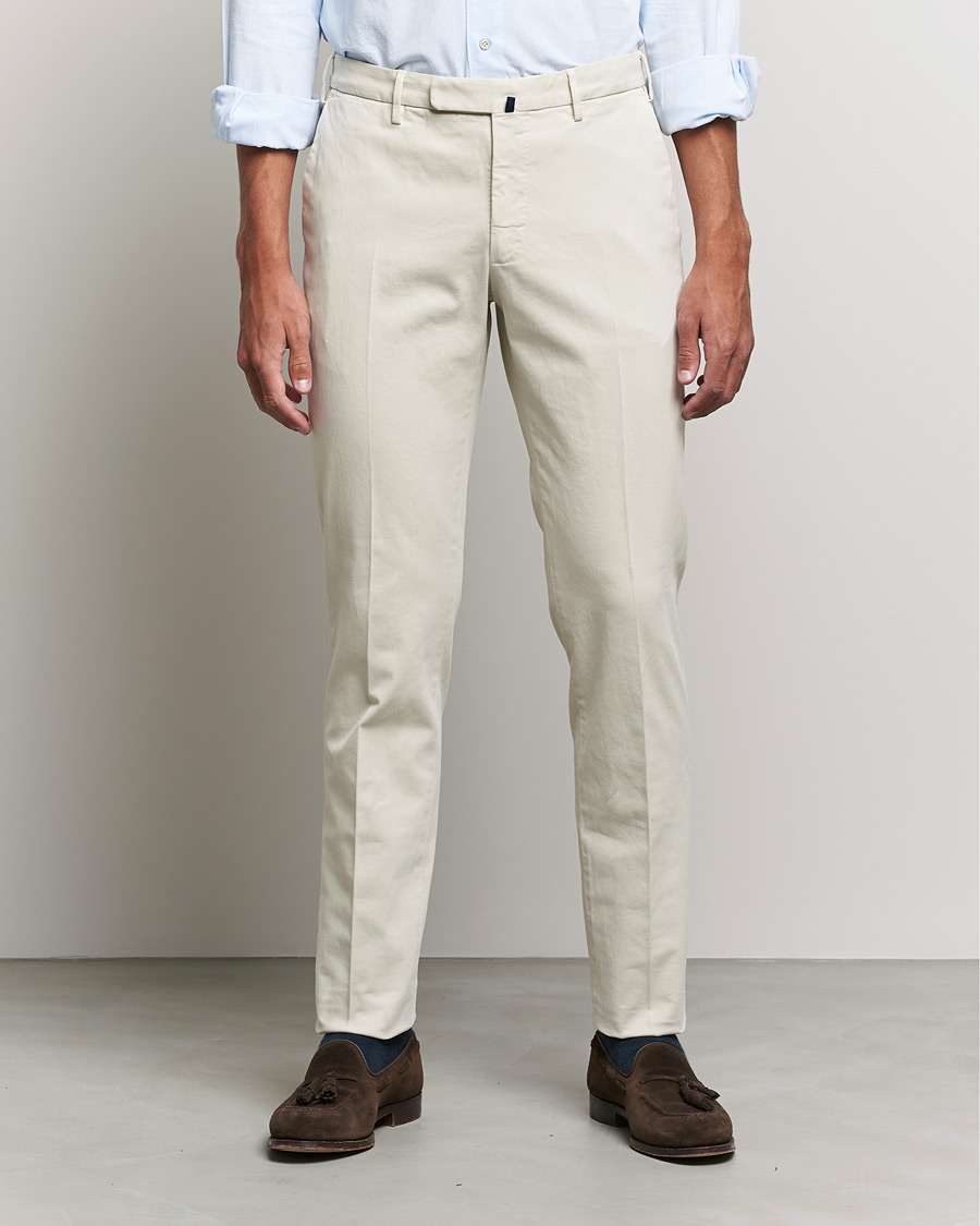 Herren | Hosen | Incotex | Slim Fit Cotton Stretch Chinos Light Beige