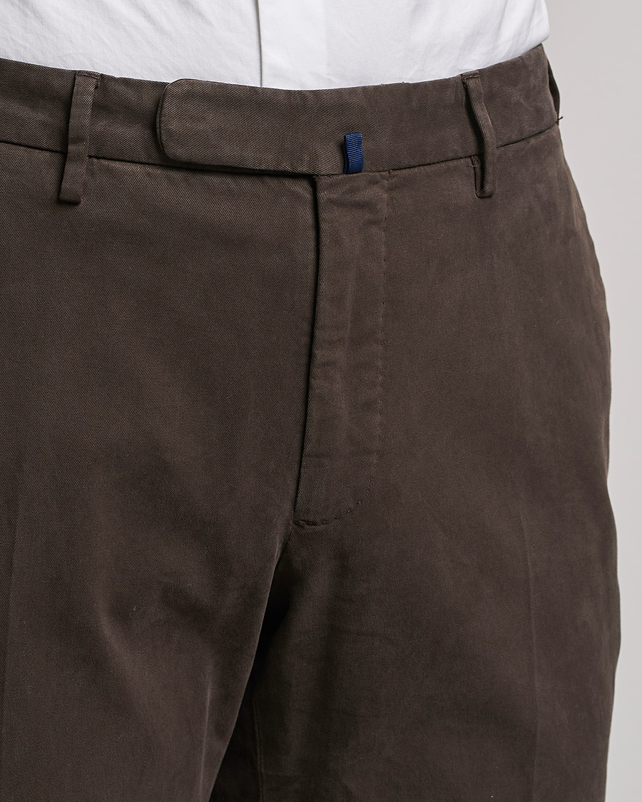 Herren | Hosen | Incotex | Slim Fit Cotton Stretch Chinos Dark Brown