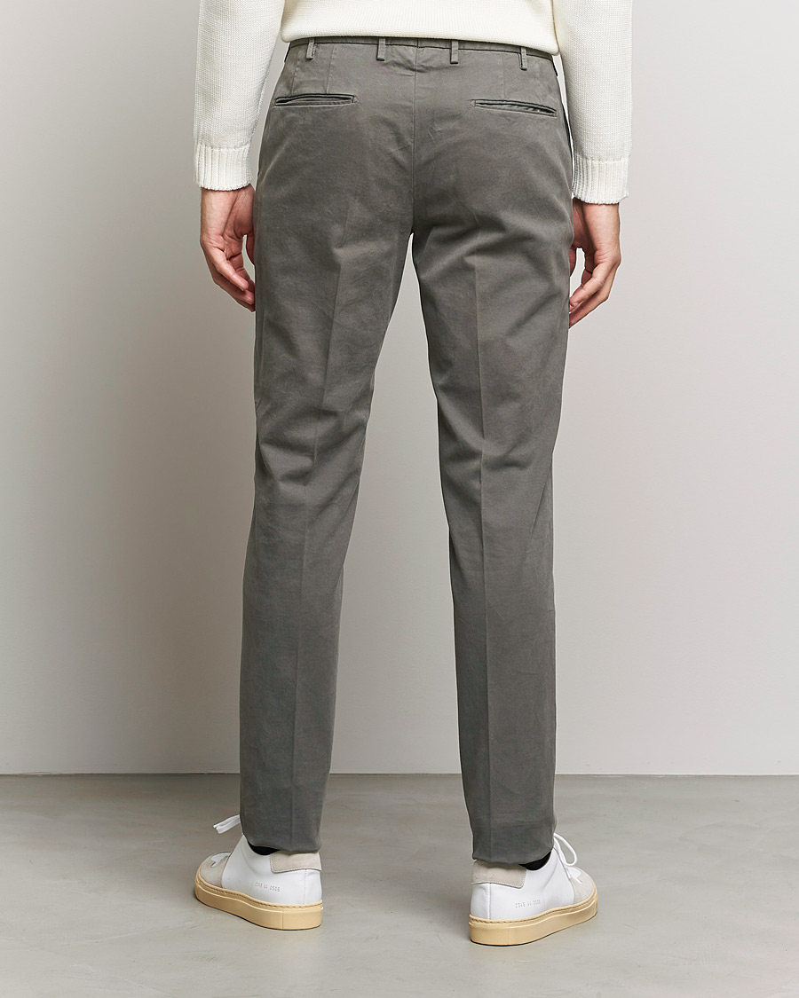 Herren | Hosen | Incotex | Slim Fit Cotton Stretch Chinos Grey