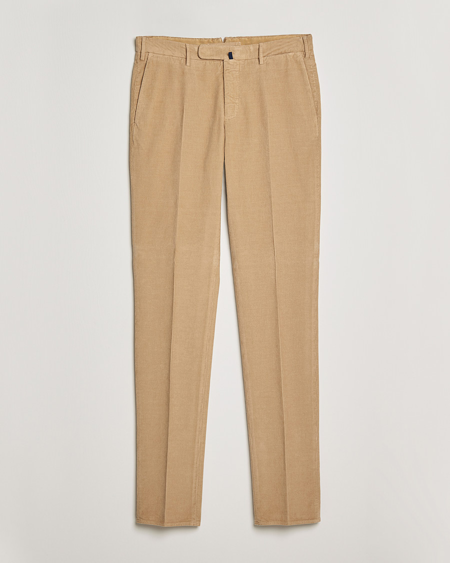 Herren | Hosen | Incotex | Slim Fit Soft Corduroy Trousers Beige