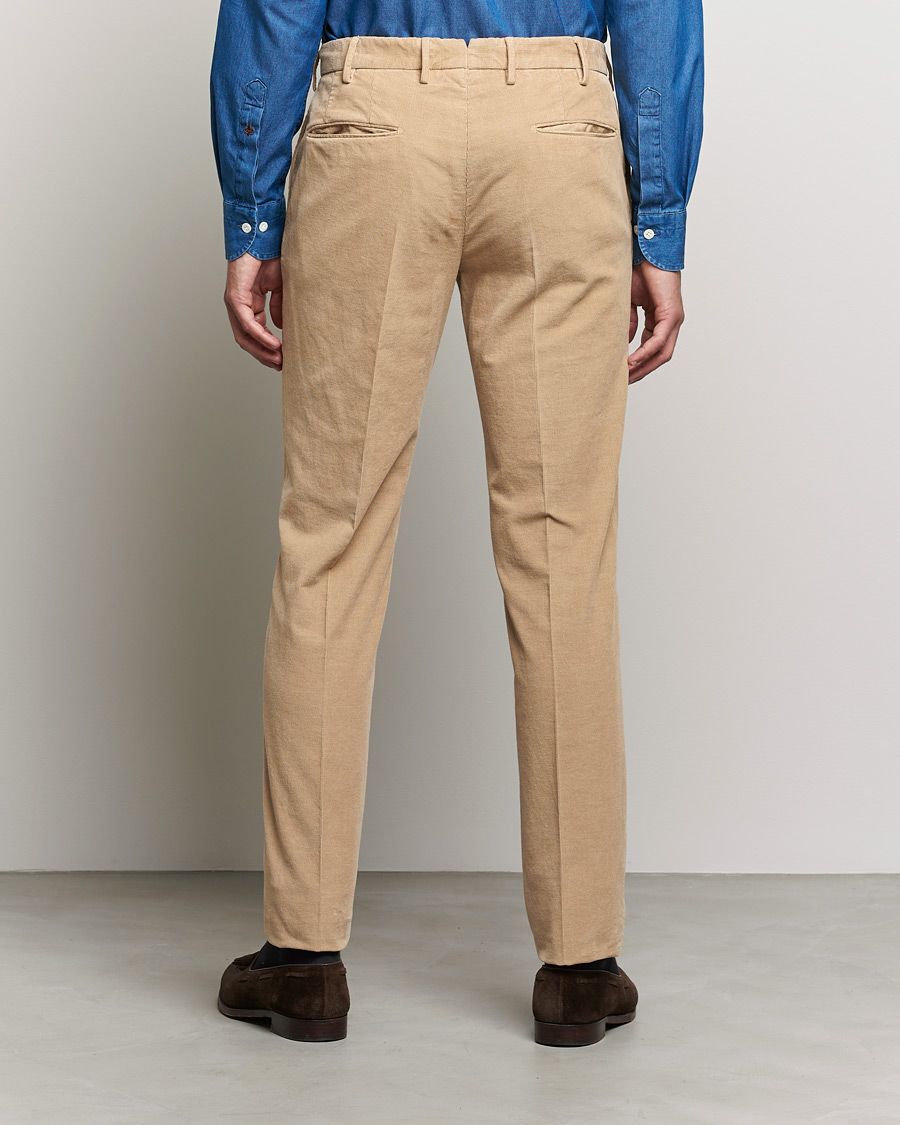 Herren | Hosen | Incotex | Slim Fit Soft Corduroy Trousers Beige