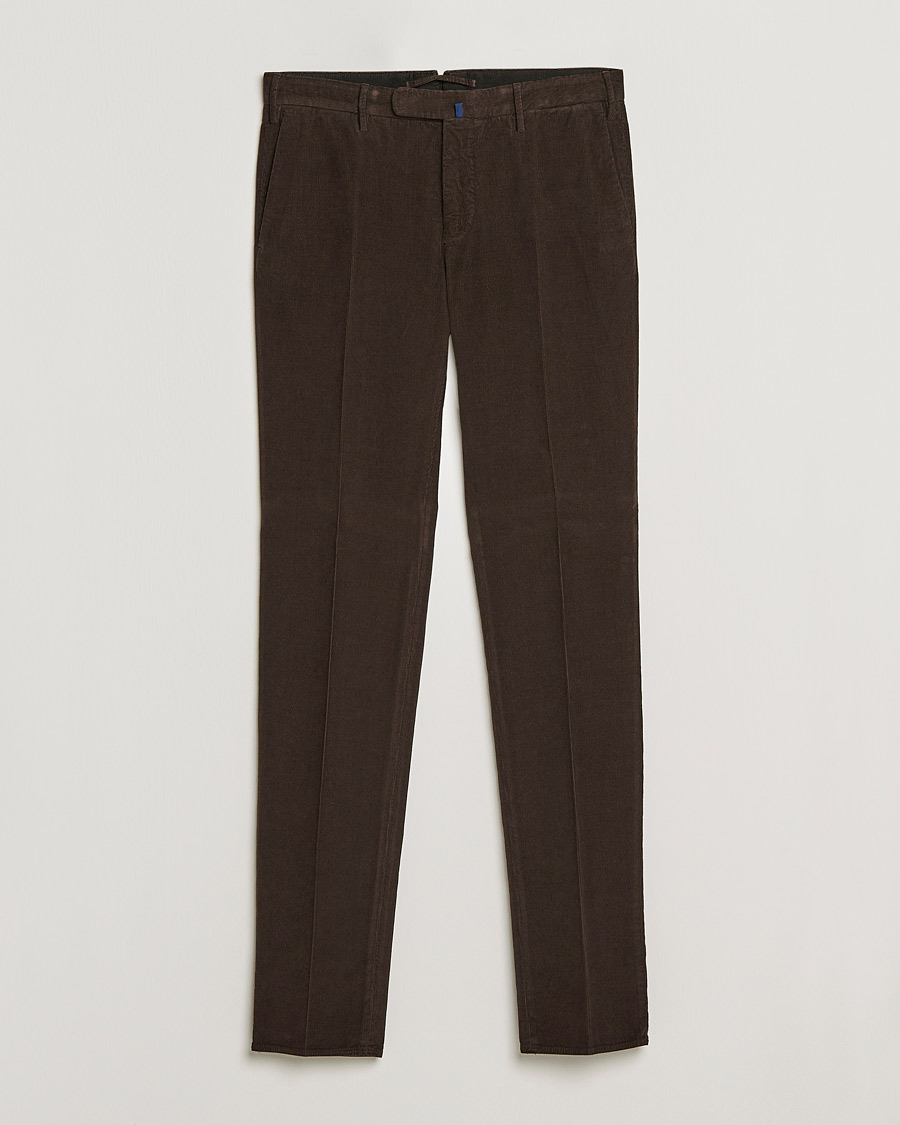 Herren | Hosen | Incotex | Slim Fit Soft Corduroy Trousers Dark Brown