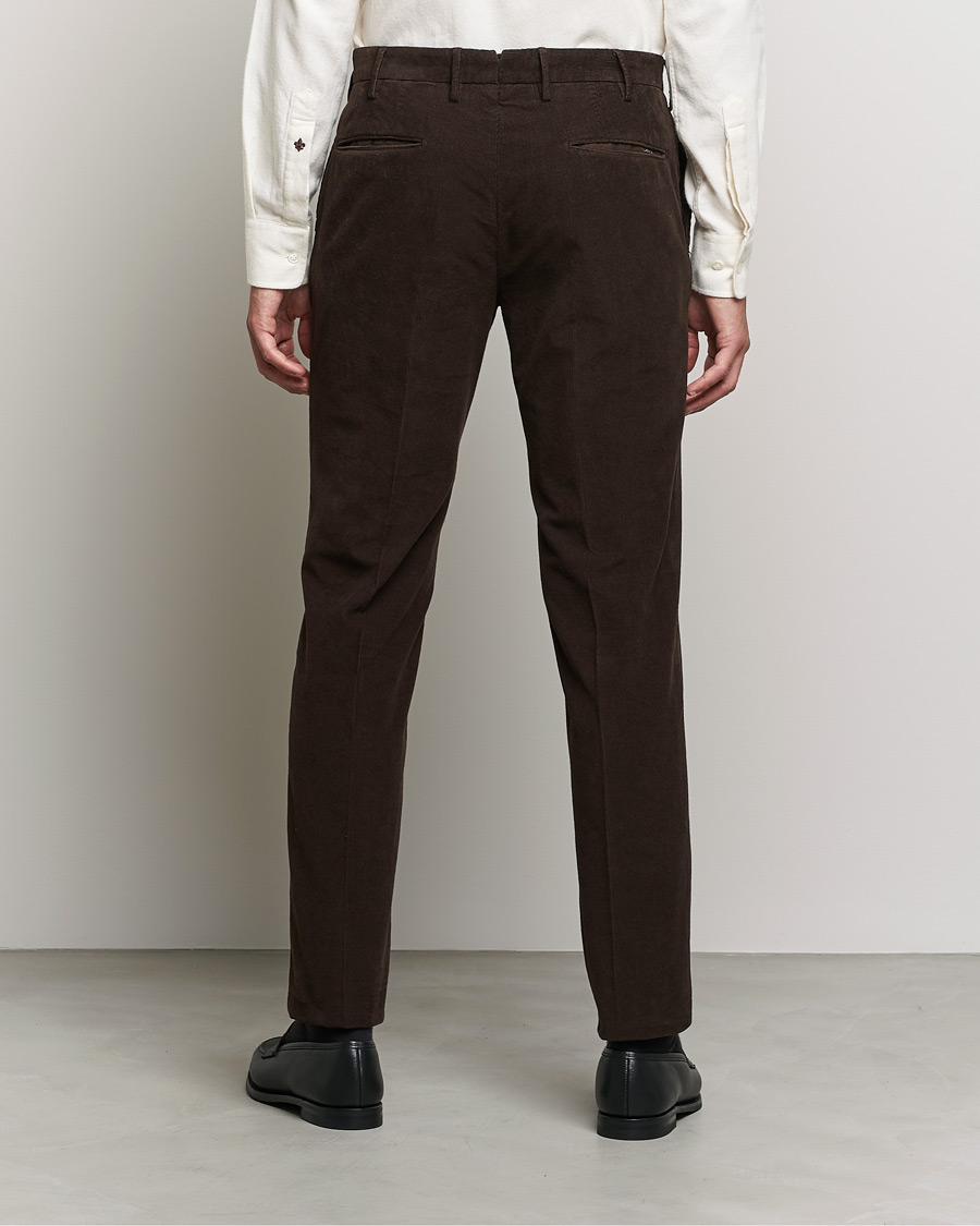Herren | Hosen | Incotex | Slim Fit Soft Corduroy Trousers Dark Brown