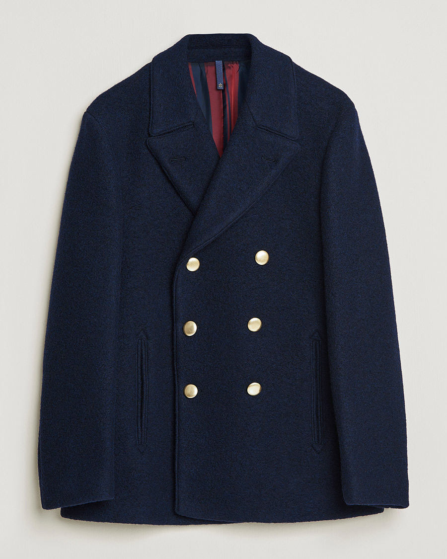 Herren | Jacken | Slowear | Wool Peacoat Navy