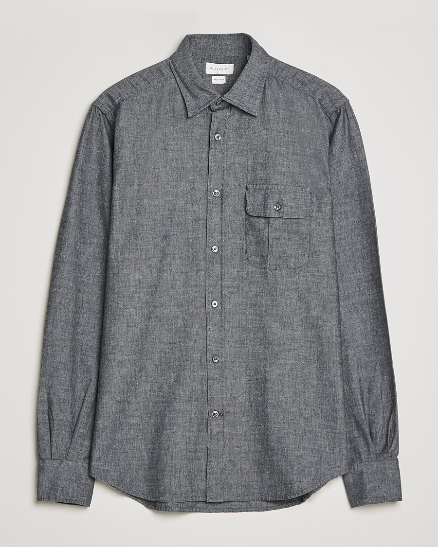 Herren | Hemden | Slowear | Chambray Work Shirt Grey