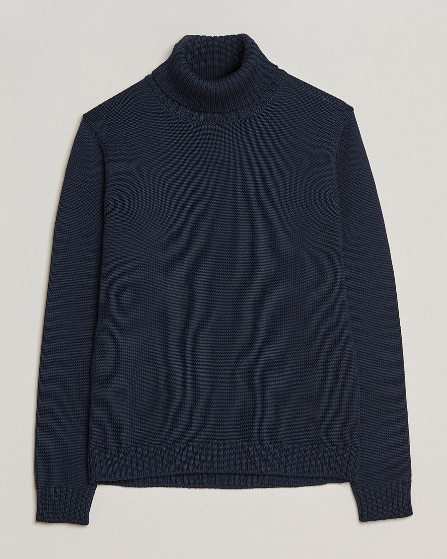 Herren | Pullover | Zanone | Virgin Merino Wool Rollneck Navy