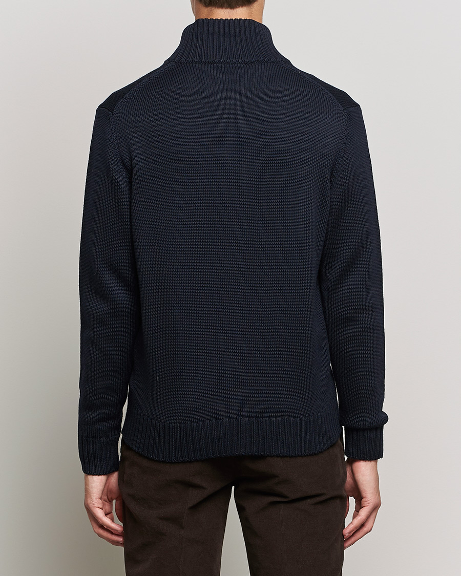 Herren | Pullover | Zanone | Virgin Merino Wool Chioto Cardigan Navy