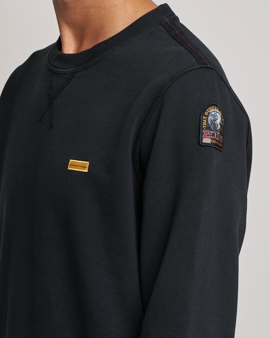 Herren | Pullover | Parajumpers | Basic Cotton Fleece Sweatshirt Black