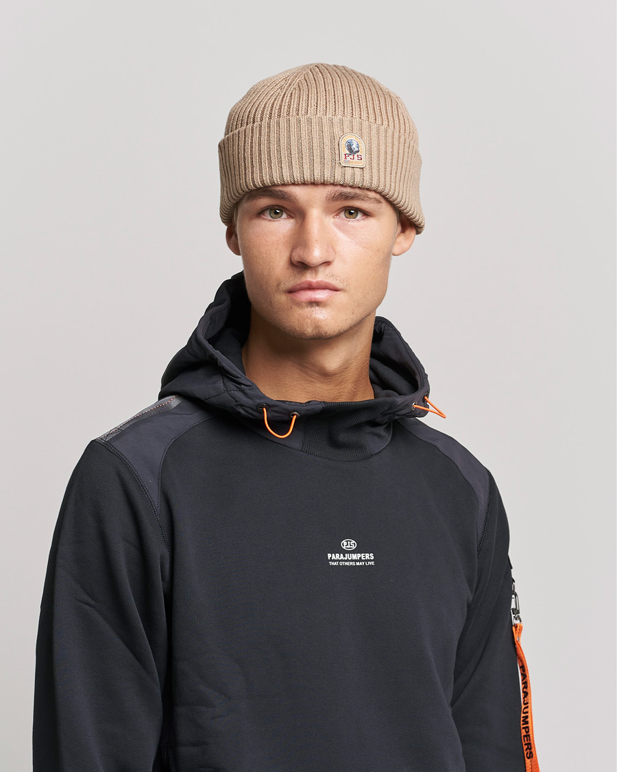 Herren | Parajumpers Ribbed Hat Cappuccino | Parajumpers | Ribbed Hat Cappuccino