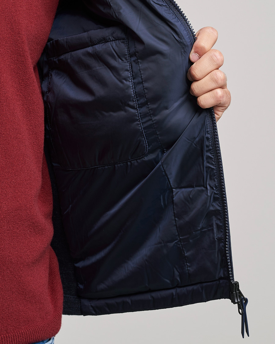 Herren | Jacken | GANT | Mixed Media Light Padded Gilet Evening Blue