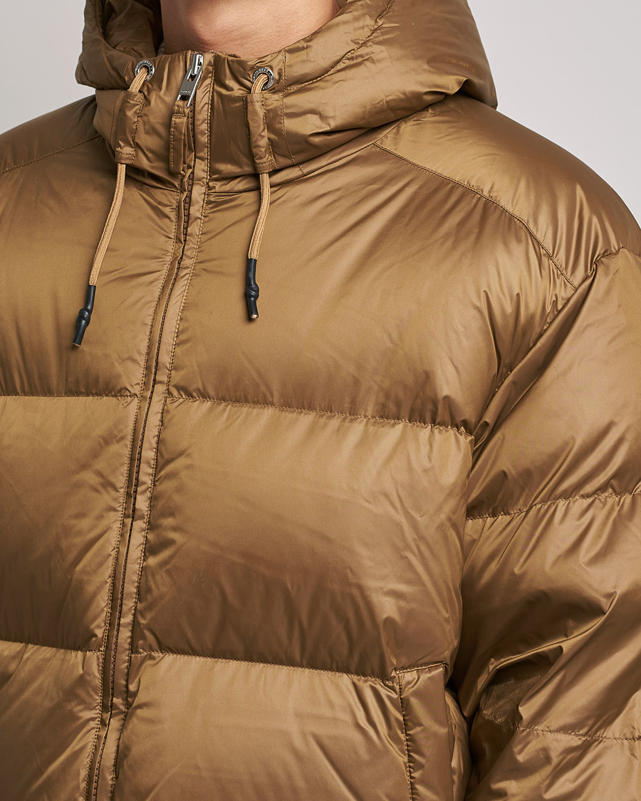 Herren | Jacken | GANT | Shiny Puffer Hooded Jacket Toffee Beige