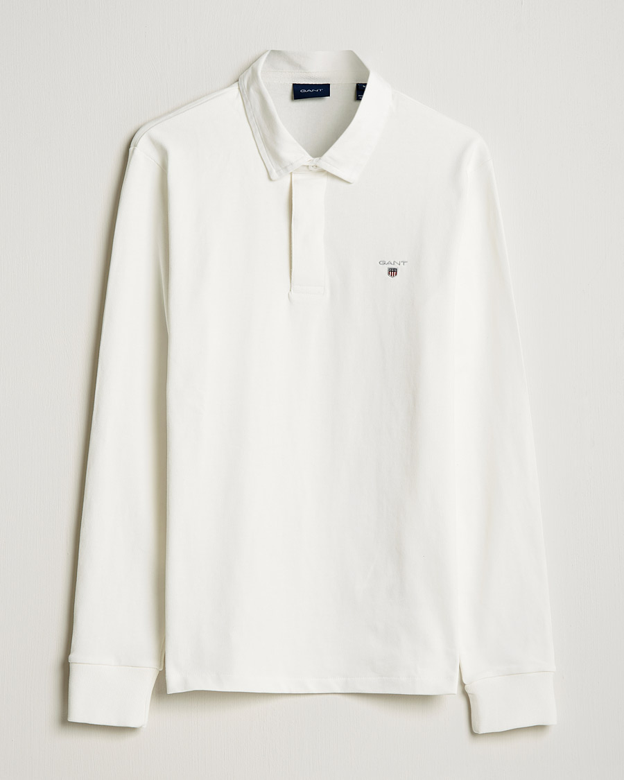 Herren | Pullover | GANT | Original Solid Heavy Rugger Eggshell