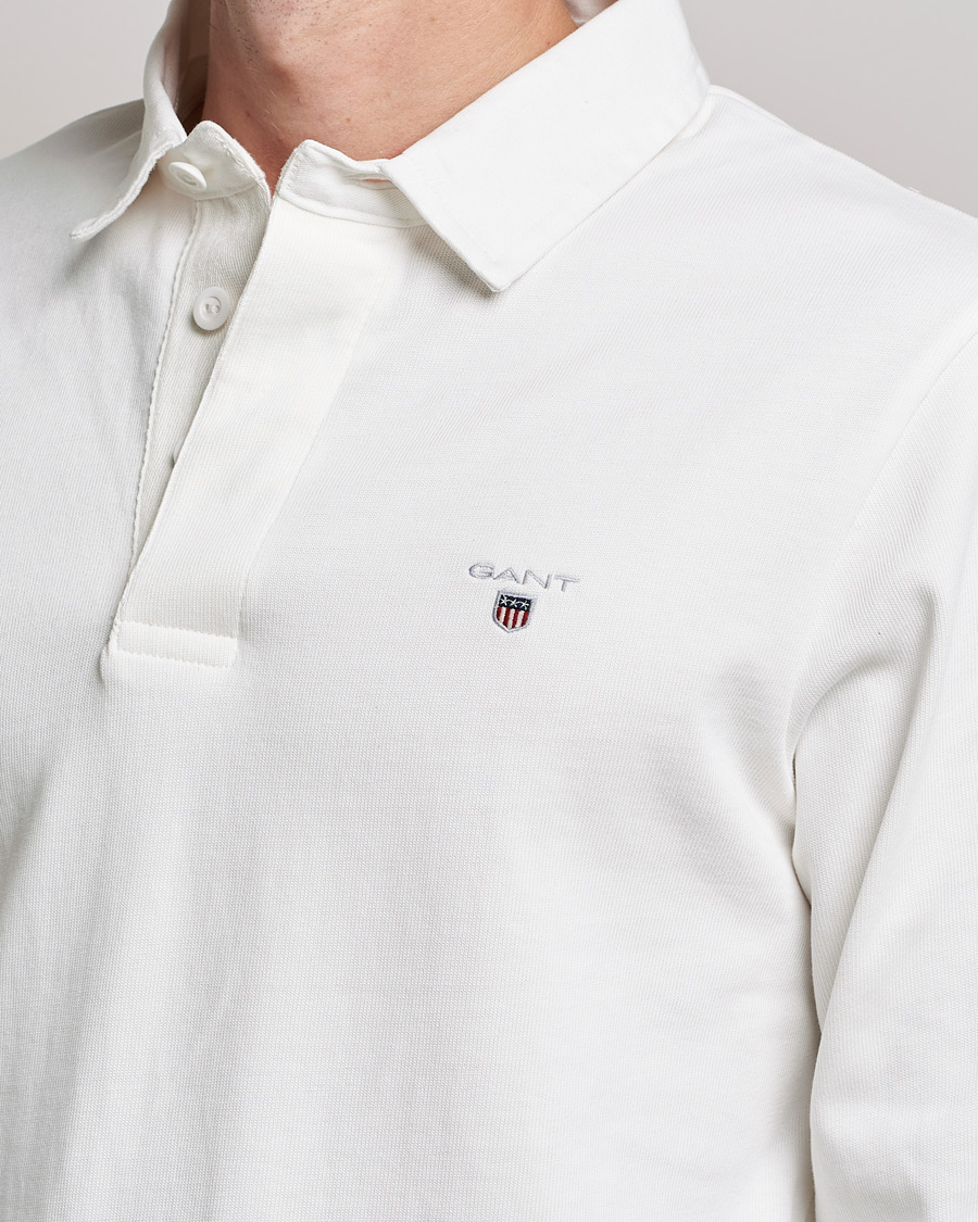 Herren | Pullover | GANT | Original Solid Heavy Rugger Eggshell