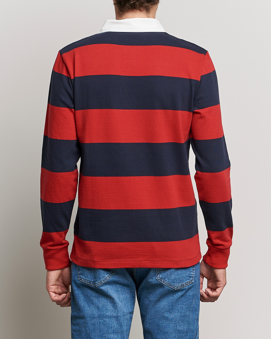 Herren | Pullover | GANT | Original Barstripe Heavy Rugger Ruby Red