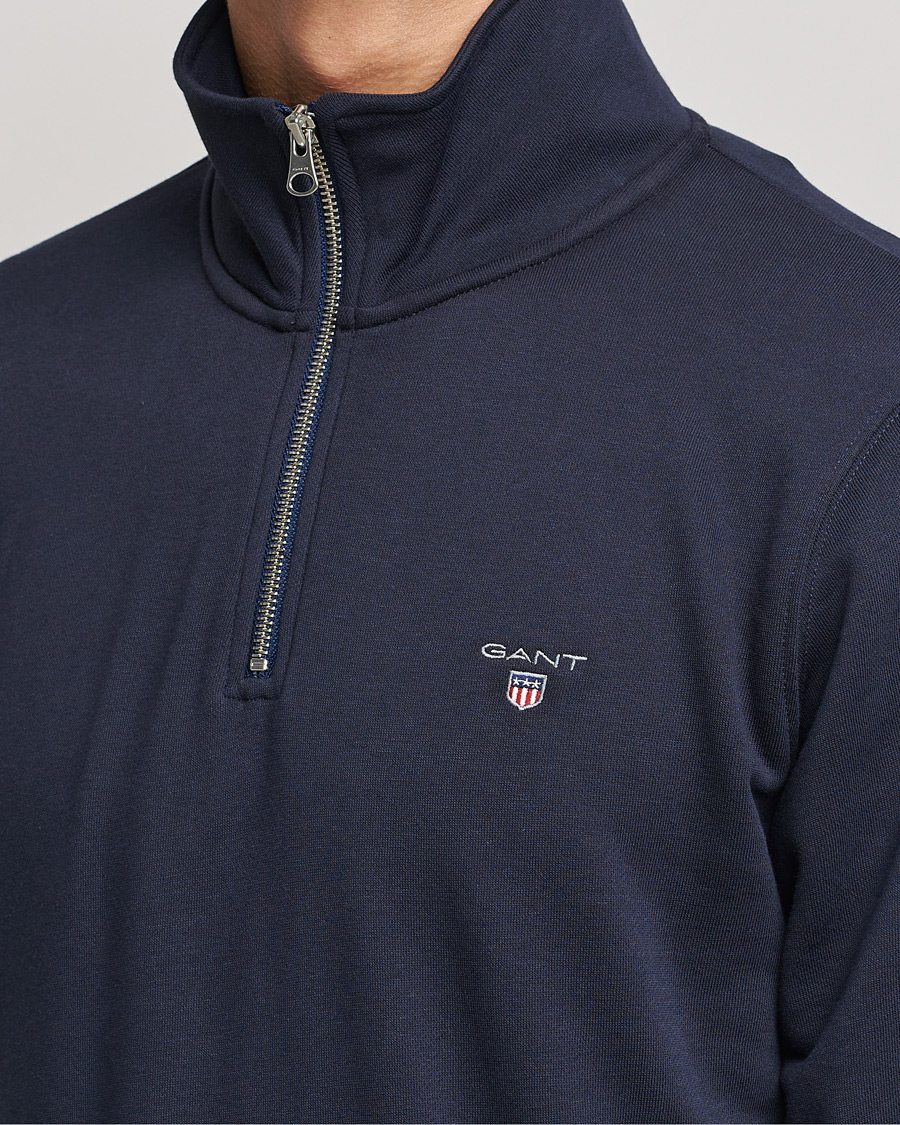 Herren | Pullover | GANT | Original Half Zip Sweater Evening Blue