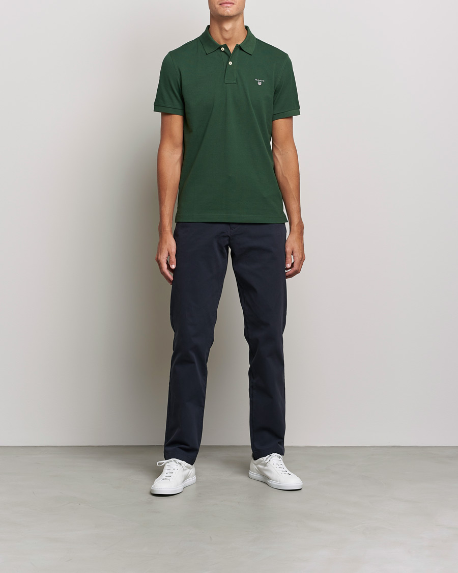 Herren | Poloshirts | GANT | The Original Polo Storm Green