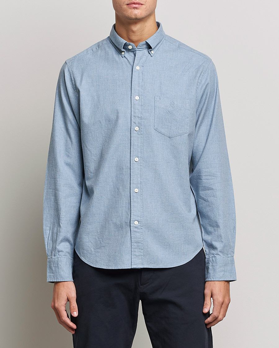 Herren | Hemden | GANT | Regular Fit Flannel Shirt Atlantic Sea