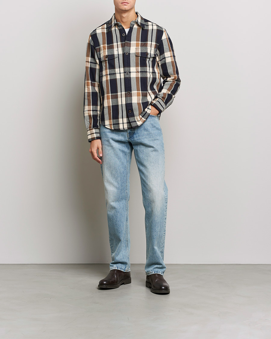 Herren | Hemden | GANT | Checked Overshirt Vintage Cream
