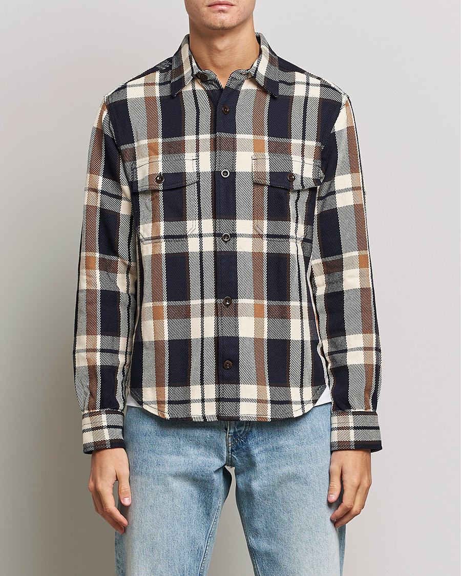 Herren | Hemden | GANT | Checked Overshirt Vintage Cream