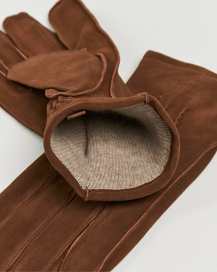 Herren | GANT Classic Suede Gloves Clay Brown | GANT | Classic Suede Gloves Clay Brown
