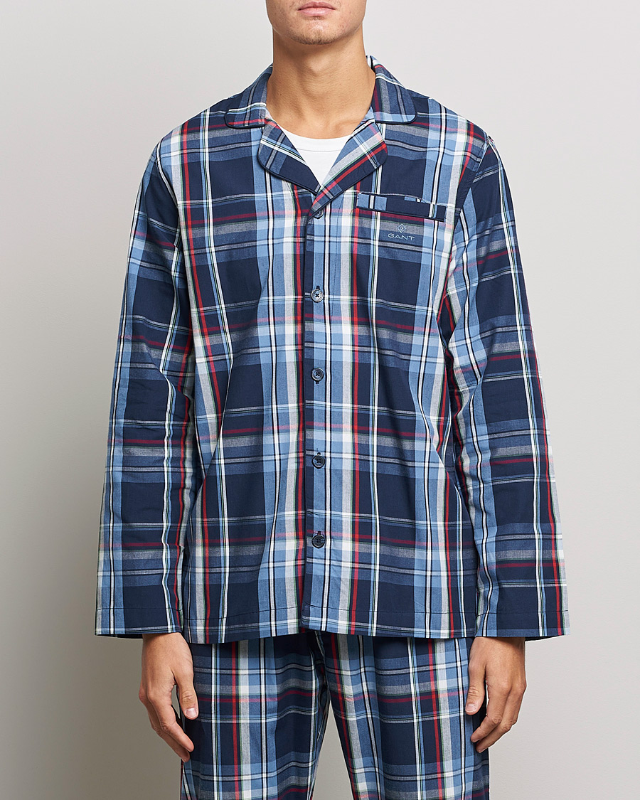 Herren | Schlafanzüge & Bademäntel | GANT | Checked Pyjamas Set Classic Blue