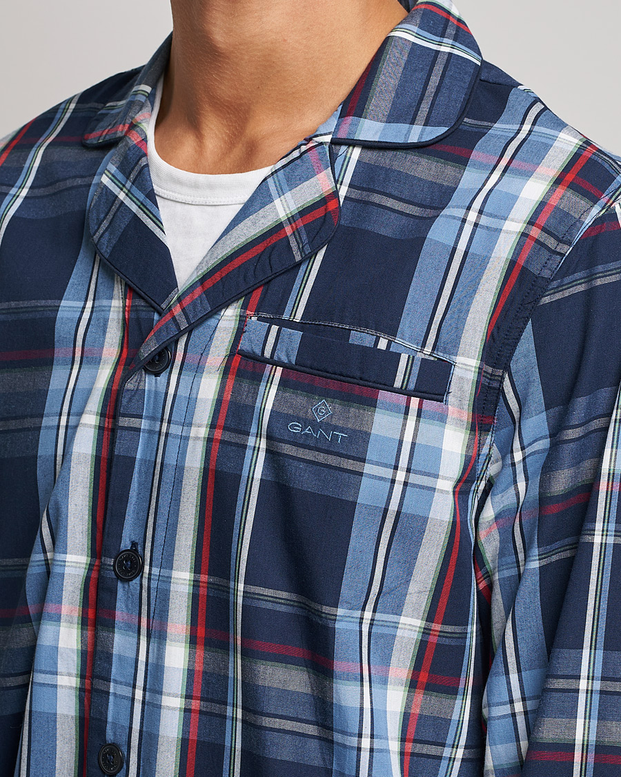 Herren | Schlafanzüge & Bademäntel | GANT | Checked Pyjamas Set Classic Blue