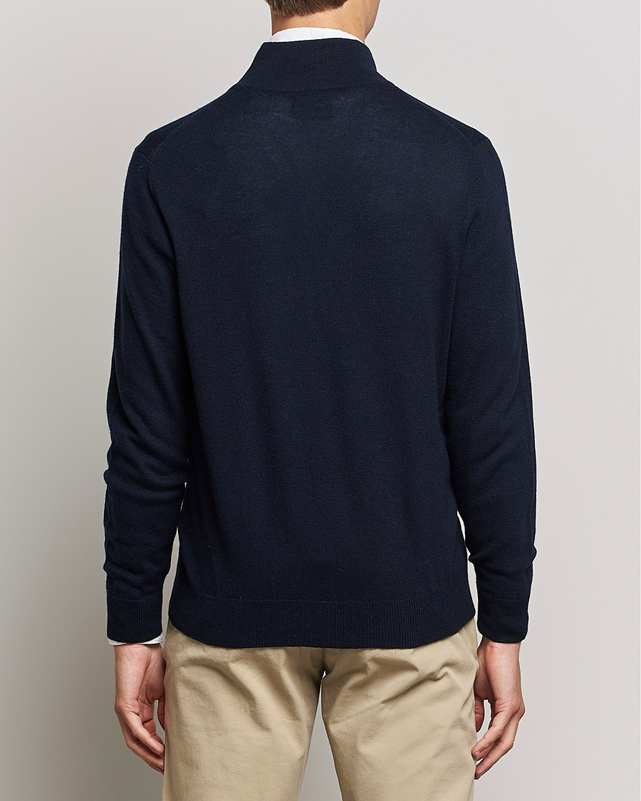 Herren | Pullover | GANT | Lambswool Full Zip Marine