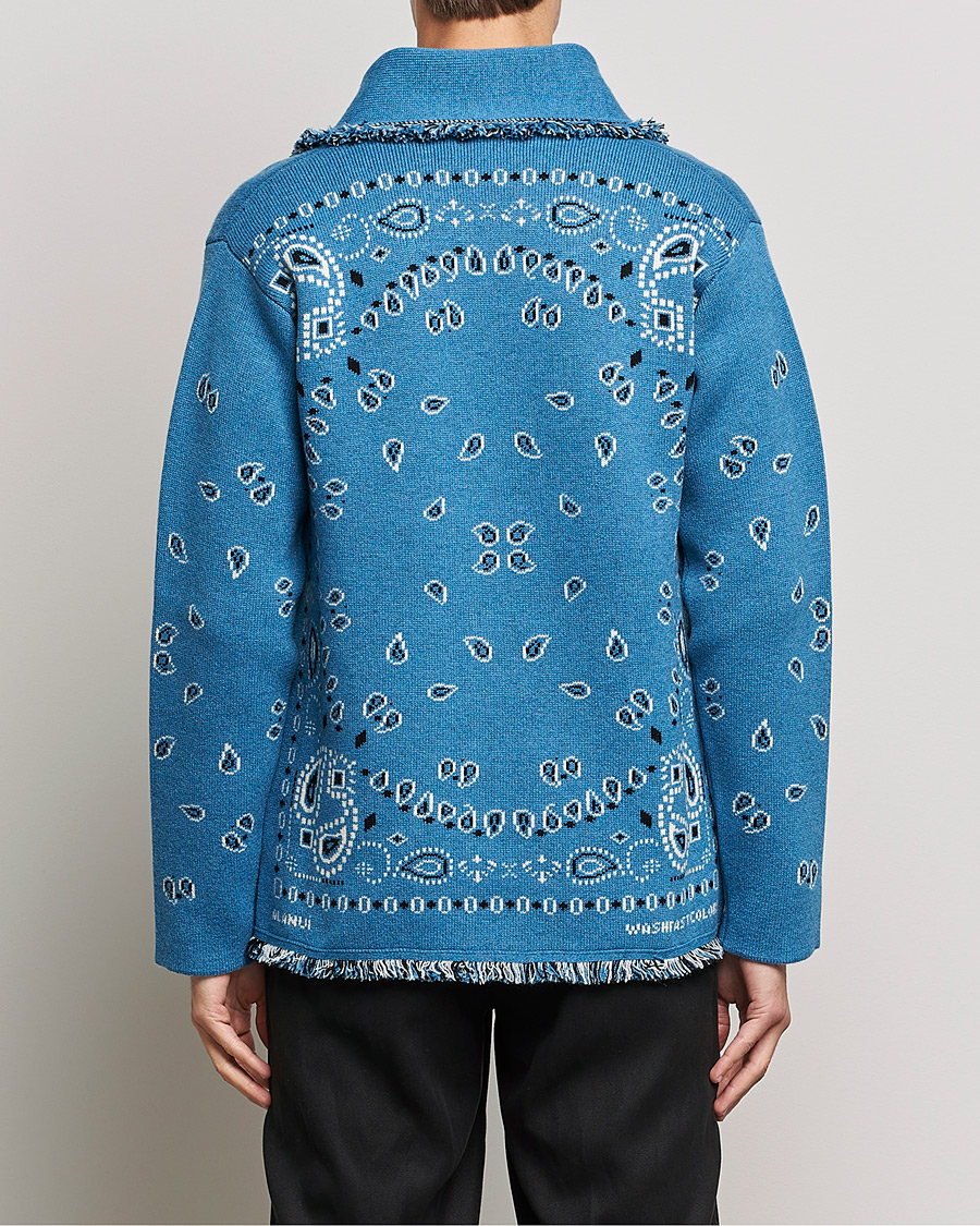 Herren | Pullover | Alanui | Icon Cashmere Jacquard Cardigan Cobalt Blue