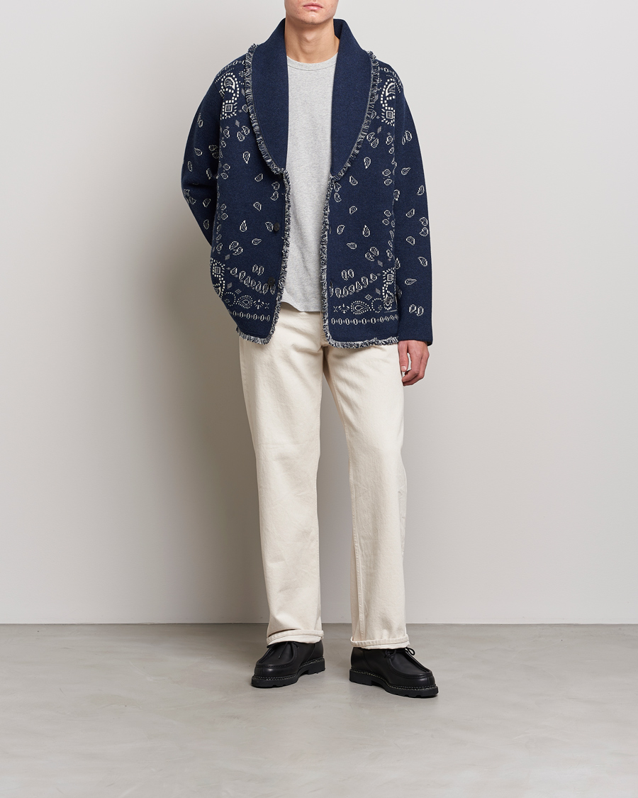 Herren | Pullover | Alanui | Icon Cashmere Jacquard Cardigan Navy