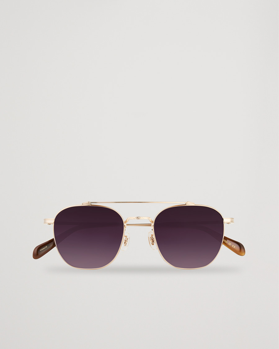 Herren | Oliver Peoples Mandeville Sunglasses Brushed Gold/Gradient Lens | Oliver Peoples | Mandeville Sunglasses Brushed Gold/Gradient Lens
