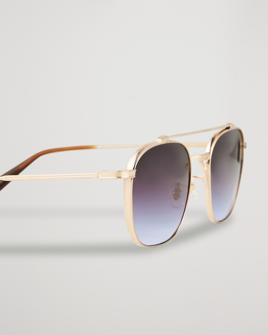 Herren | Oliver Peoples Mandeville Sunglasses Brushed Gold/Gradient Lens | Oliver Peoples | Mandeville Sunglasses Brushed Gold/Gradient Lens