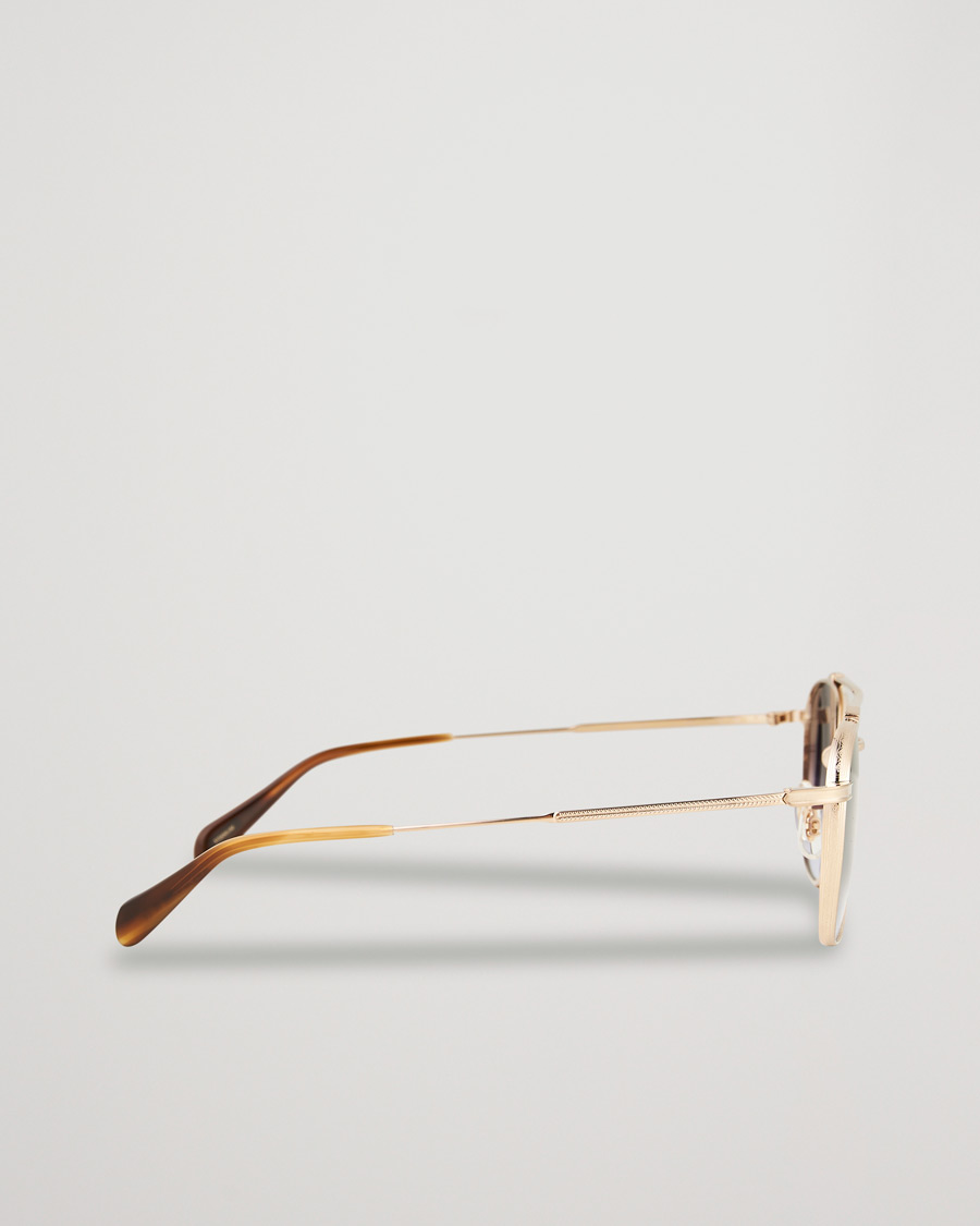Herren | Oliver Peoples Mandeville Sunglasses Brushed Gold/Gradient Lens | Oliver Peoples | Mandeville Sunglasses Brushed Gold/Gradient Lens