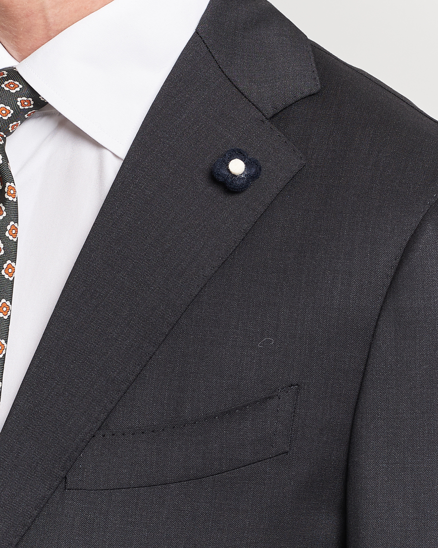 Herren | Sakkos | Lardini | Two Button Wool Blazer Grey